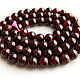 Natural agate beads, dark cherry, ,6 and 4 mm
