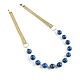 Order Lapis lazuli beads, lapis lazuli leather necklace 'Blue polka dots'. Irina Moro. Livemaster. . Necklace Фото №3