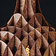 Деревянный светильник Параметрик палисандр, подвесная люстра из дерева. Потолочные и подвесные светильники. Деревянные светильники Woodshire (woodshire). Ярмарка Мастеров.  Фото №4