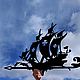 Weather vane on the roof ' Ship and dolphins'. Vane. arnometaldecor. Online shopping on My Livemaster.  Фото №2