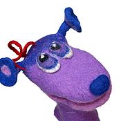 Куклы и игрушки handmade. Livemaster - original item Purple alien, a felt glove puppet toy. Muppet. Handmade.