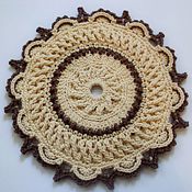 Для дома и интерьера handmade. Livemaster - original item Knitted rug handmade round the bulk of the cord. Handmade.