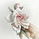 Rose silk brooch 'Estelle'. Brooches. natalya-4 (natalya-4). Online shopping on My Livemaster.  Фото №2