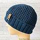 Men's hat made of merino wool. Caps. Needlework Elena Karpachova. Online shopping on My Livemaster.  Фото №2
