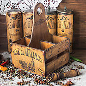 Для дома и интерьера handmade. Livemaster - original item Box for spices 