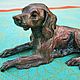 Заказать Винтаж: Старинная скульптура статуэтка Chien de chasse бронза Франция. Антиквариат и винтаж из Франции. Ярмарка Мастеров. . Статуэтки винтажные Фото №3