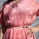 Dress felted Delicate peony summer. Dresses. silk wool. My Livemaster. Фото №5
