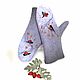 Order Mittens Women's Felted Bullfinches Warm Mittens. WoolHouse *Galina*. Livemaster. . Mittens Фото №3