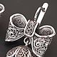 Silver earrings handmade ' Charming Charo'. Earrings. volshebnye-kamushki. Online shopping on My Livemaster.  Фото №2