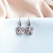 Украшения handmade. Livemaster - original item Handmade Earrings, small earrings, pink earrings. Handmade.