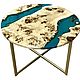 Coffee table made of solid poplar with epoxy resin, Tables, Belgorod,  Фото №1