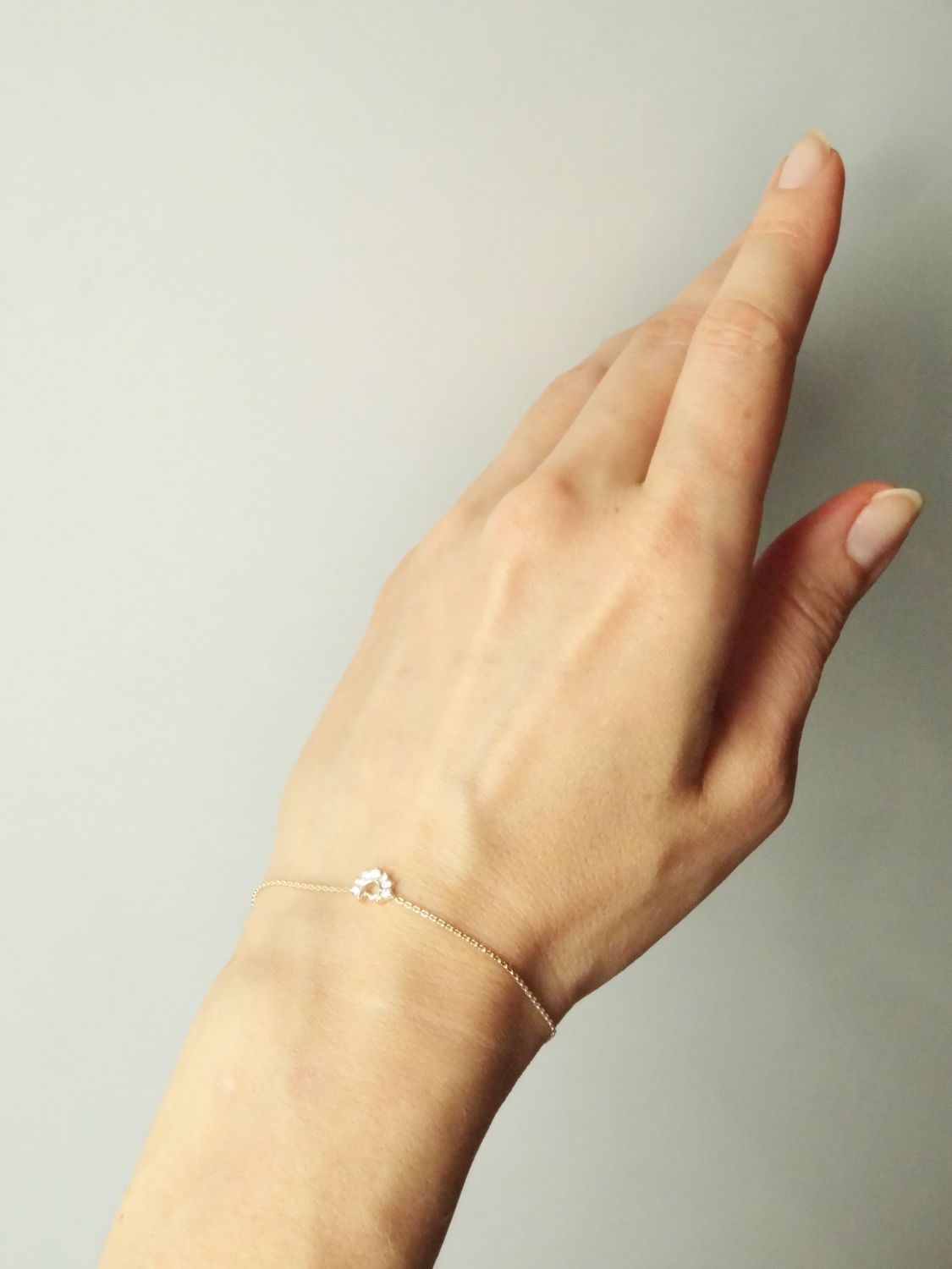 Тонкий золотой браслет цепочка с бриллиантами - Сайт авторских работHandHobby.ru