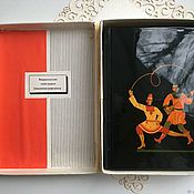 Винтаж handmade. Livemaster - original item Souvenir vintage Buffoons Notebook lacquer miniature of the USSR. Handmade.