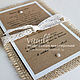 Wedding invitation 'rustic-1', Invitations, St. Petersburg,  Фото №1