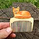 Hair comb - Fox. Combs. ot-petrovicha (ot-petrovicha). Online shopping on My Livemaster.  Фото №2