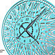Настенные часы "Анкона" лазурные. Watch. art-clock (art-clock). My Livemaster. Фото №5