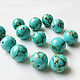 Turquoise 12 mm imitation, green beads, Beads1, Ekaterinburg,  Фото №1