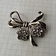 Order Bow Brooch with flowers. proshlyj-vek. Livemaster. . Vintage brooches Фото №3