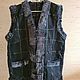 Men's leather vest made of sheepskin, Mens vests, Moscow,  Фото №1