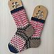 RussianSocks Вязаные носки из овечьей шерсти с зиг-загами. Носки. RussianSocks ВЯЗАНЫЕ НОСКИ ВАРЕЖКИ. Ярмарка Мастеров.  Фото №9