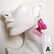 Butterfly earrings Resin Pink Epoxy Butterfly Jewelry Summer. Earrings. WonderLand. My Livemaster. Фото №5