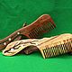 Inlay.Comb wooden - 'Sakura', Combs, Kamen-na-Obi,  Фото №1