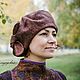Takes women's 'Autumn cinnamon', Berets, St. Petersburg,  Фото №1
