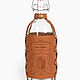 Moonshine bottle in a leather case, 1 liter. Bottles. breatley. Online shopping on My Livemaster.  Фото №2