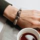 Owl Bracelet | Nickel Silver / Premium Leather. Braided bracelet. totemicashop. Online shopping on My Livemaster.  Фото №2