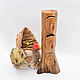 Mini chest of drawers made of wood 'House of elves'. Mini Dressers. OakForest Wooden Jewelry. My Livemaster. Фото №5