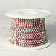Rhinestone chain 2 mm Pink crystal 10 cm. Chains. Ostrov sokrovisch (Anastasiya Graf). Интернет-магазин Ярмарка Мастеров.  Фото №2