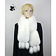 Luxury fur scarf boa made of Finnish white Fox fur. Collars. Mishan (mishan). Online shopping on My Livemaster.  Фото №2