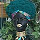 Африканка со стабилизированным мхом, Скульптуры, Москва,  Фото №1