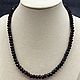Women's beads made of natural garnet stones with a cut. Beads2. naturalkavni. Online shopping on My Livemaster.  Фото №2