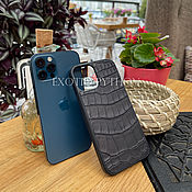 Сумки и аксессуары handmade. Livemaster - original item Crocodile Leather Case for iPhone 12 Pro. Handmade.