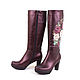 Order Women's boots ' Roses 3D'. Pelle Volare. Livemaster. . High Boots Фото №3