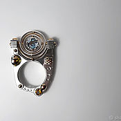 Серебряное кольцо "Росинка"