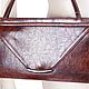 Stylish clutch bag with long handles made of artificial leather. Vintage bags. Butichok from N.. My Livemaster. Фото №4