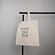 Shopping bag pig, cotton, ink, acrylic. Shopper. Bracelets, earrings and .... Online shopping on My Livemaster.  Фото №2