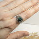 Order Silver ring with black opal and pentagram. Unusual Gemstone Jewelry. Livemaster. . Rings Фото №3