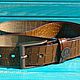 Leather belt Italica B. Straps. MnogoSnega. Online shopping on My Livemaster.  Фото №2