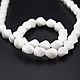 White onyx twisted beads 8h10 mm. Beads1. yakitoriya. Online shopping on My Livemaster.  Фото №2