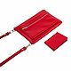 Messenger bag over the shoulder red. Crossbody bag. murzikcool. Online shopping on My Livemaster.  Фото №2