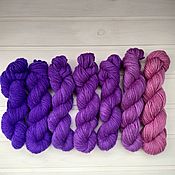 Материалы для творчества handmade. Livemaster - original item Hand-dyed Merino/kidmocher yarn set 250g/100m weight 671g. Handmade.