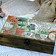 Casket antique garden decoupage solid wood, Box, Moscow,  Фото №1