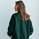 Bomber lamb boucle Emerald Green Demi-season women's jacket. Bombers. mozaika-rus. My Livemaster. Фото №4