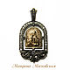 pectoral icon: Matron of Moscow with gold, Wearable icon, Sevastopol,  Фото №1