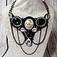 Order Necklace black cameo 'Amelia'. Beaded jewelry by Mariya Klishina. Livemaster. . Necklace Фото №3