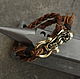 Leather bracelet Viking, Bead bracelet, Volgograd,  Фото №1