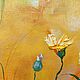 Pintura paisaje de verano pintura amarilla color amarillo Prado florido. Pictures. paintmart (oikos). Ярмарка Мастеров.  Фото №5
